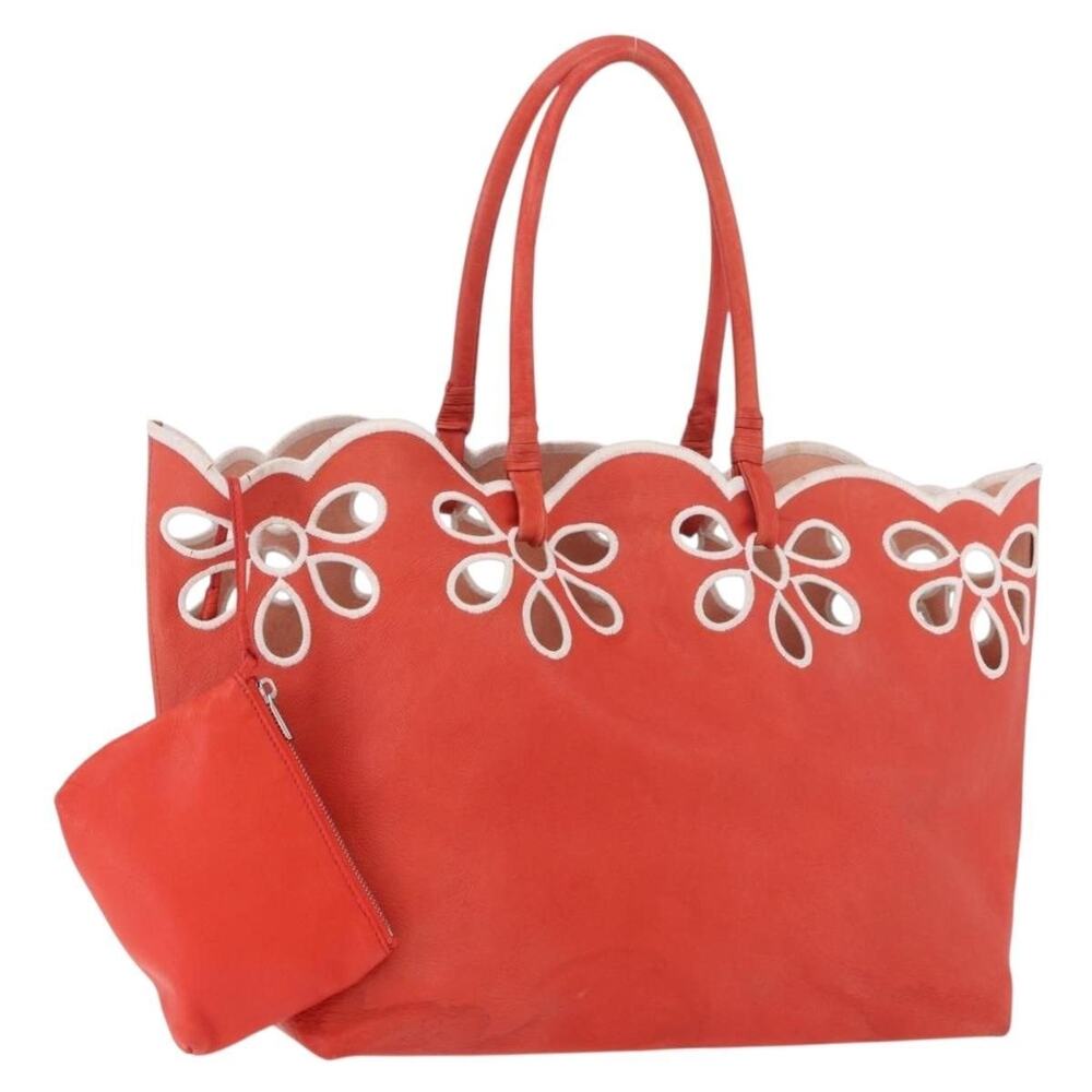 Celine Leather Classic Tote Orange